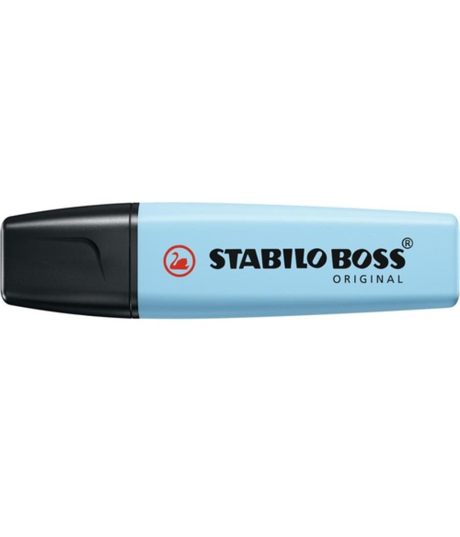 Rotulador stabilo boss fluorescente 70 pastel azul ventoso