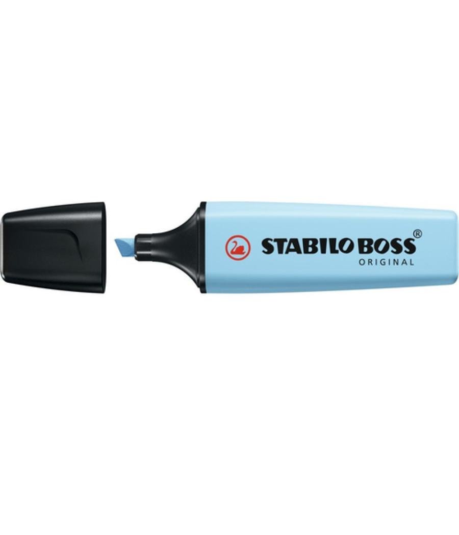 Rotulador stabilo boss fluorescente 70 pastel azul ventoso