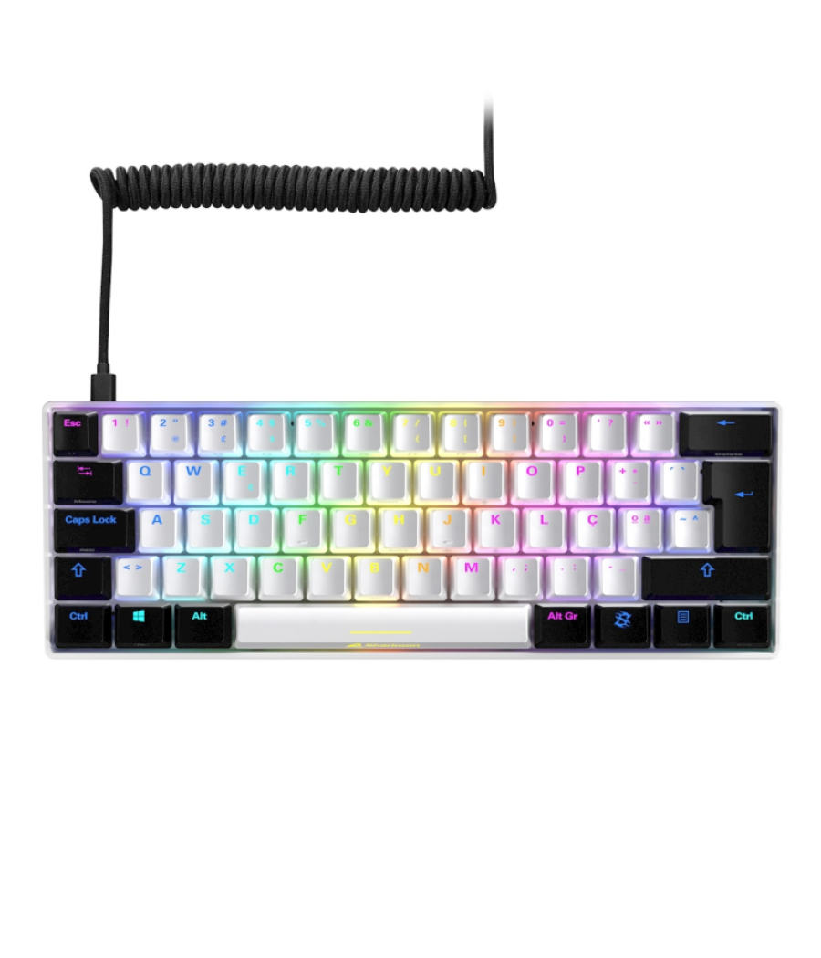 Teclado gaming sharkoon skiller sgk50 s4 kailh red es blanco