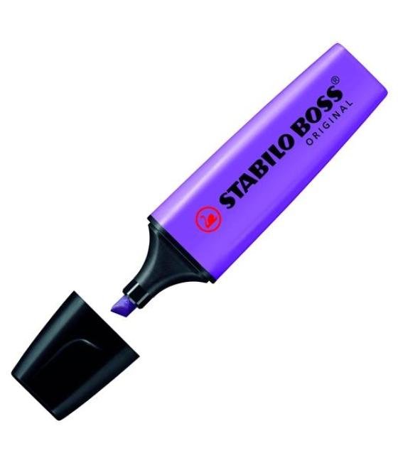 Stabilo marcador fluorescente boss original violeta lavanda