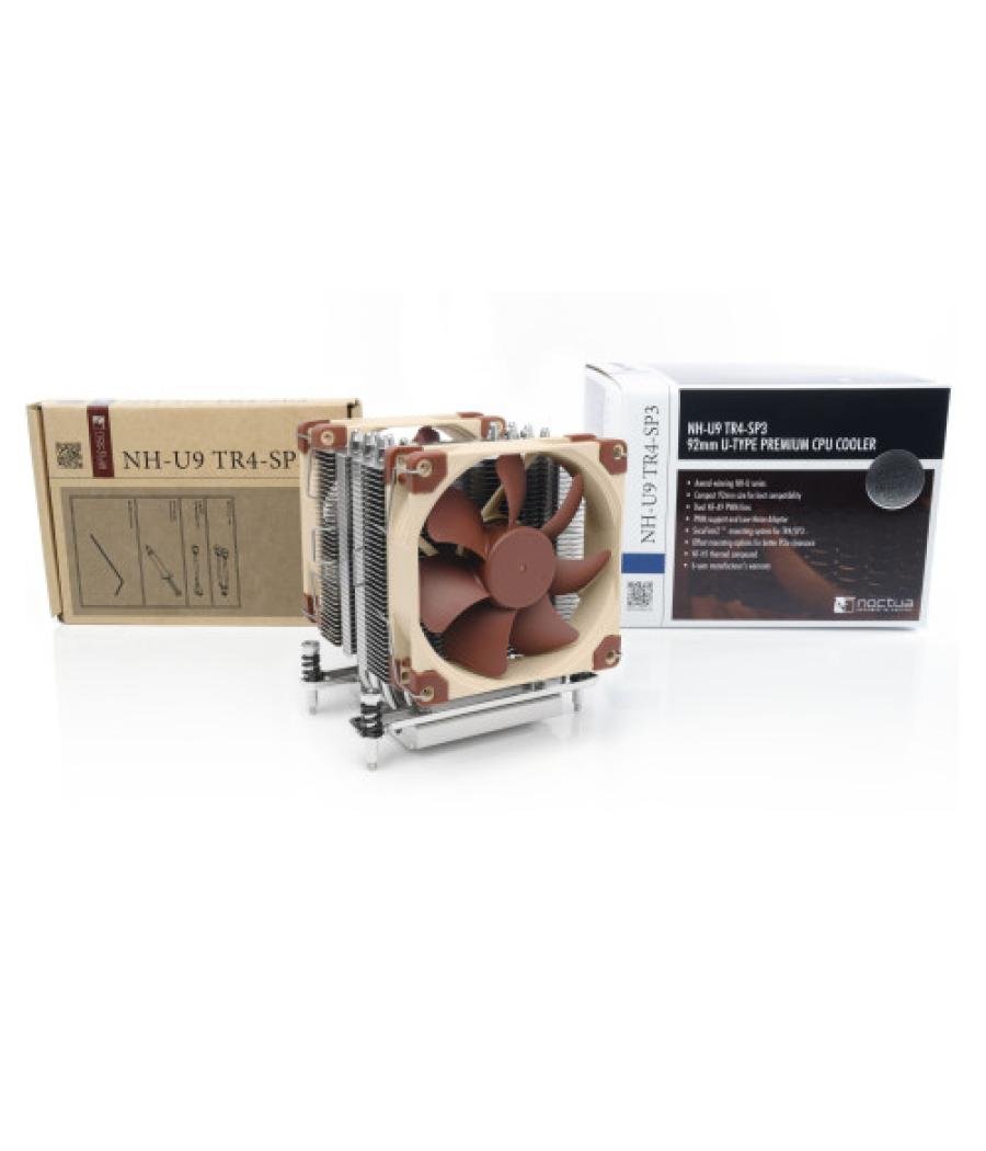 Noctua cooler cpu nh-u9 tr4-sp3 , 92mm fan, 2x 92x92x25mm, 2000rpm/1550rpm/400rpm, 22,8 db(a), 78,9 m3/h, 4 pines, amd strx4, sw