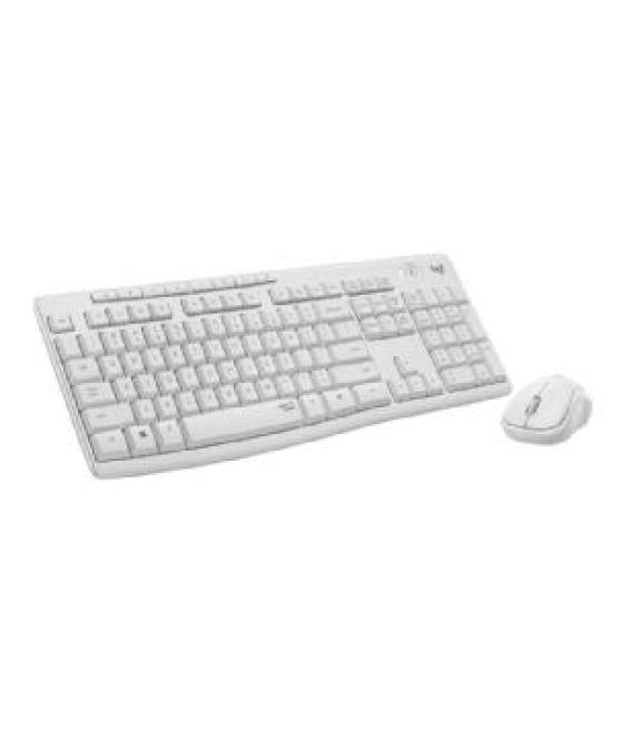 Teclado + mouse logitech mk295 silent blanco wireless inalambrico