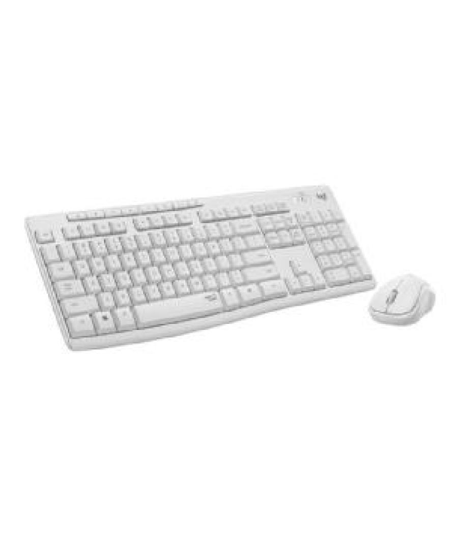 Teclado + mouse logitech mk295 silent blanco wireless inalambrico