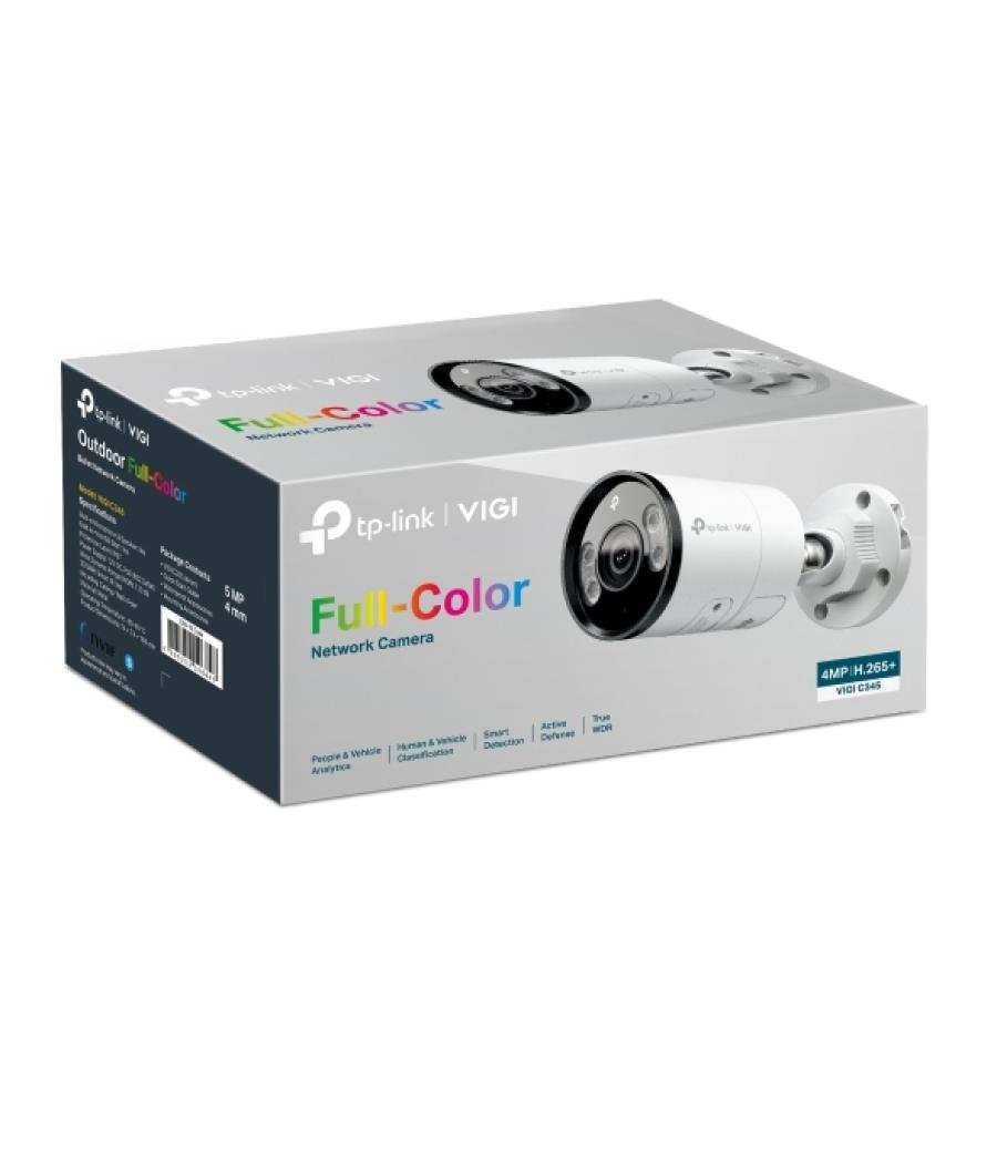 Tp-link 4mp full-color 1/2.7“progressive scan cmos f1.6, 2.8/4/6 mm color: 0.005 lux 0 lux with ir/white light h.265+/h.264+/ h.