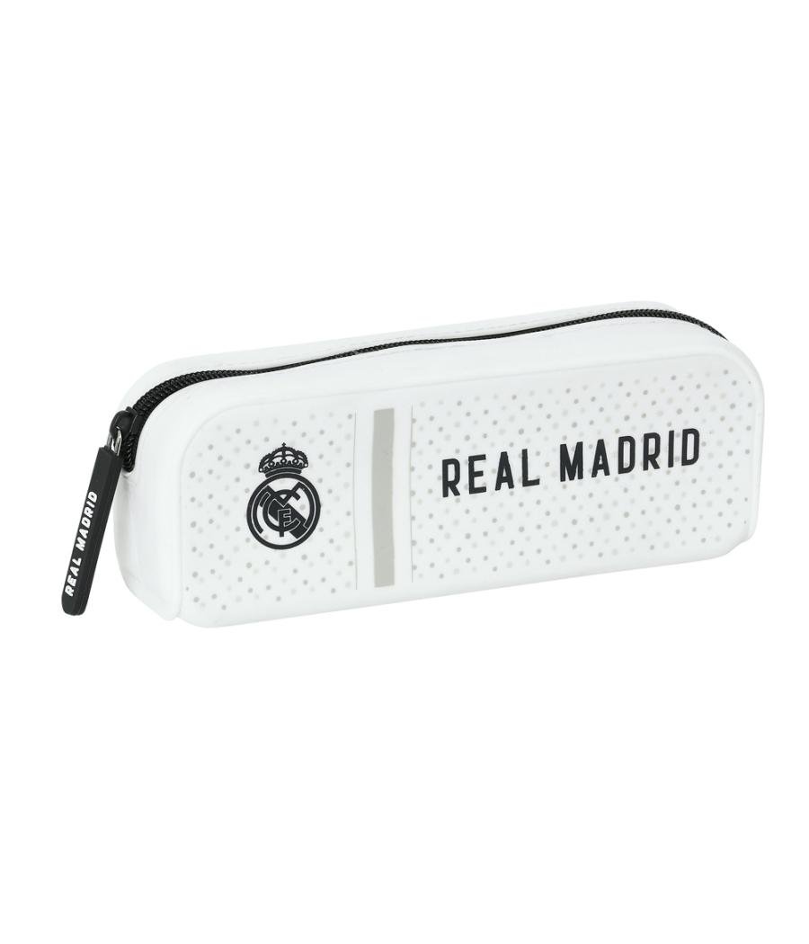 Bolso escolar portatodo safta silicona real madrid 1 equipacion 24/25 75x185x55 mm