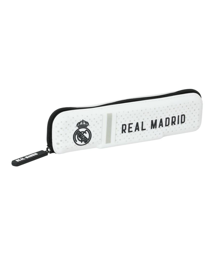 Bolso escolar portatodo safta estrecho silicona real madrid 1 equipacion 24/25 55x200x20 mm