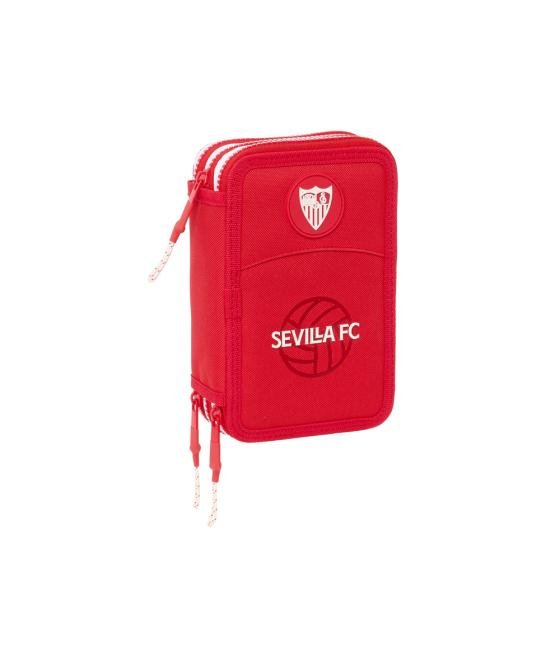 Plumier escolar safta triple 36 piezas sevilla f.c. corporativa 195x125x55 mm