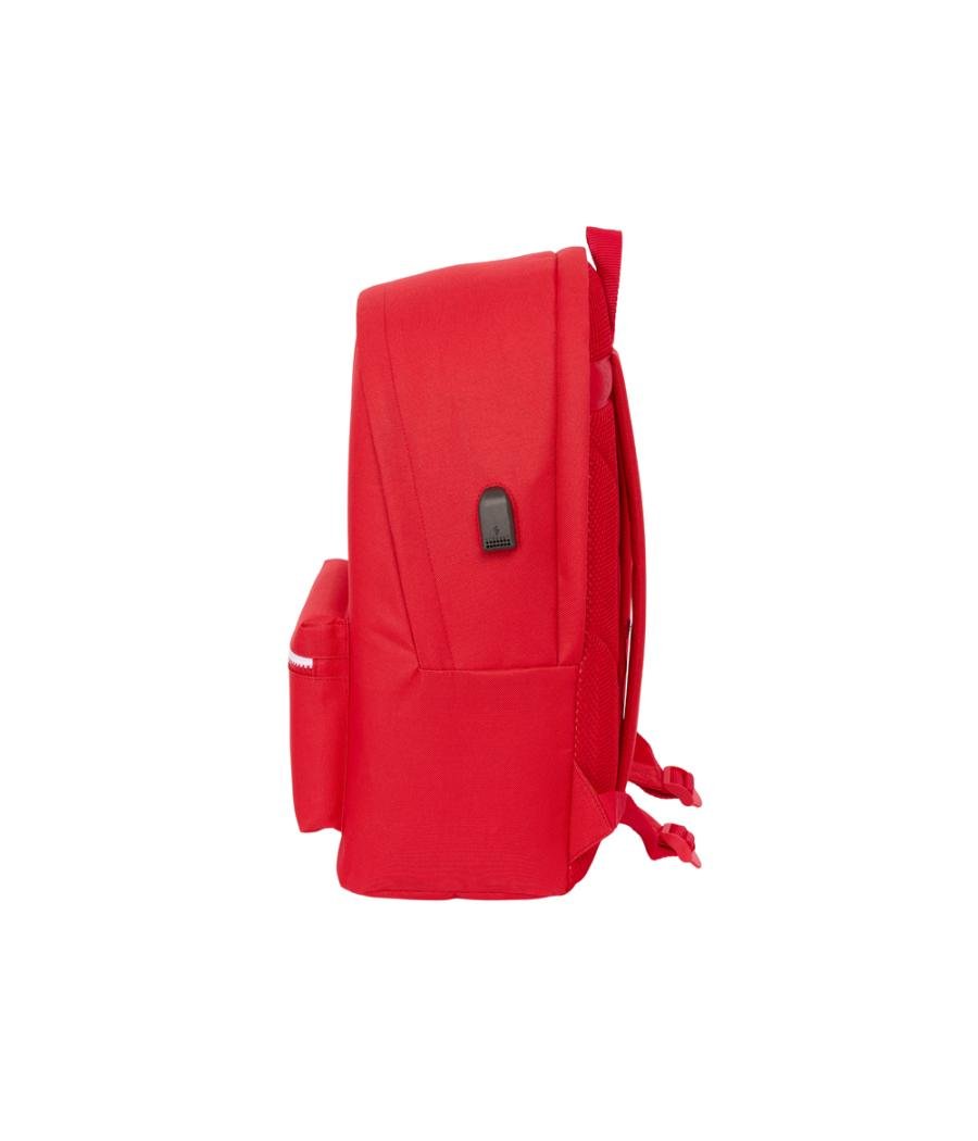 Mochila safta doble para portatil 15,6\" + usb sevilla f.c. corporativa 440x310x180 mm