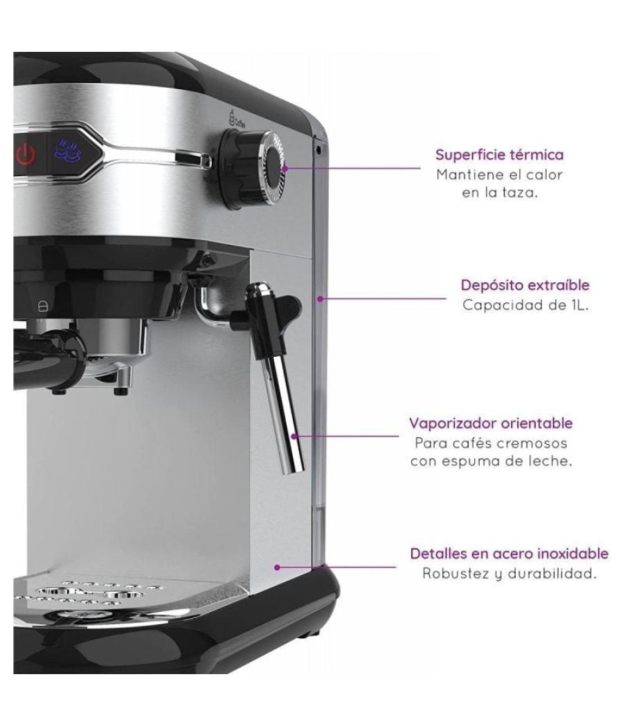 Cafetera expreso grunkel cafpresoh-20/ 1450w/ 20 bares