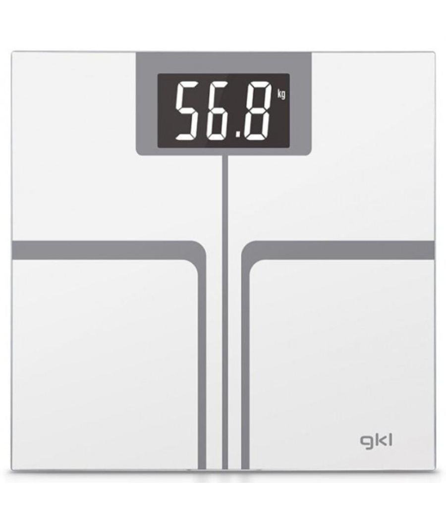 Báscula de baño gkl fitmax white/ hasta 200kg