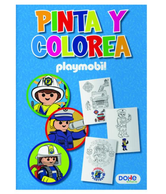 Libros de colorear a4 - playmobil - modelo police dohe 51735