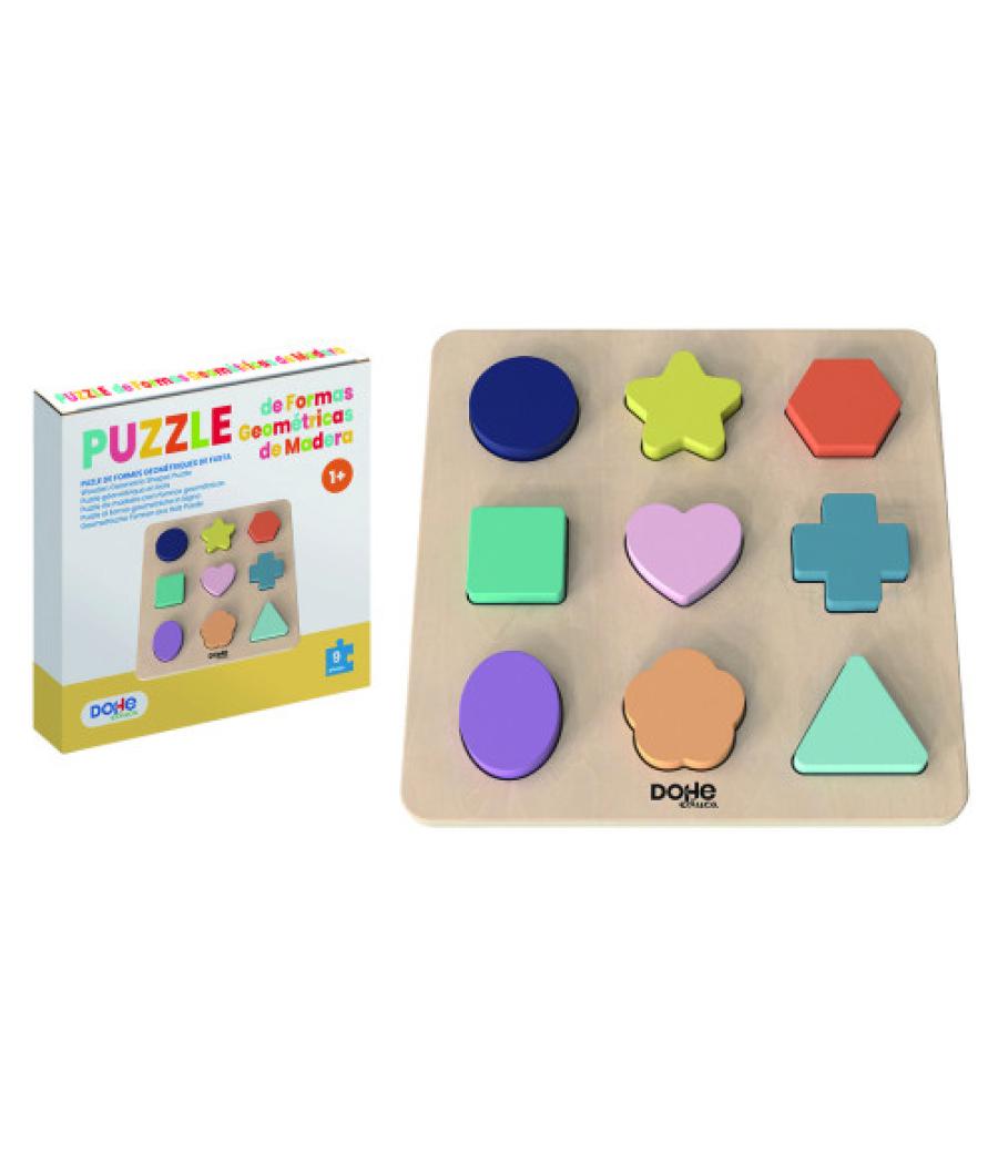 Puzzle de formas encajables de madera - a partir de 1 años dohe 64010