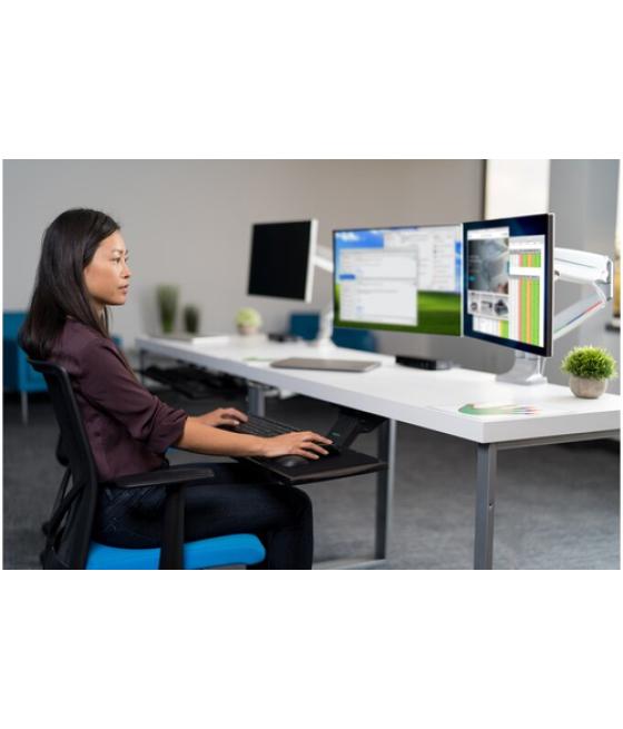 Kensington Brazo SmartFit® de altura ajustable con controles de un solo toque para dos monitores