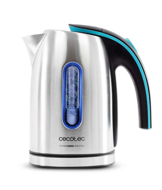 Hervidor de agua cecotec thermosense 220 steel