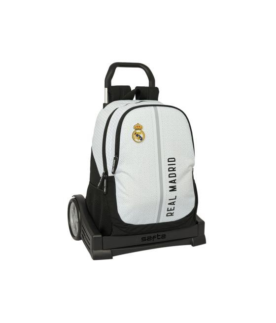 Mochila safta mod. 665 con carro evolution real madrid 1 equipacion 24/25 440x320x160 mm