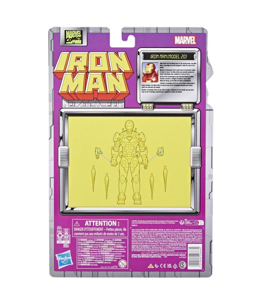 Figura hasbro marvel legends series iron man (model 20)