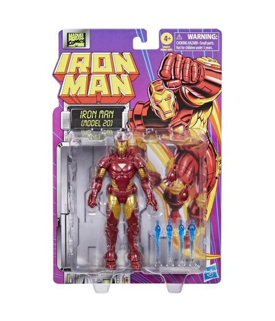 Figura hasbro marvel legends series iron man (model 20)