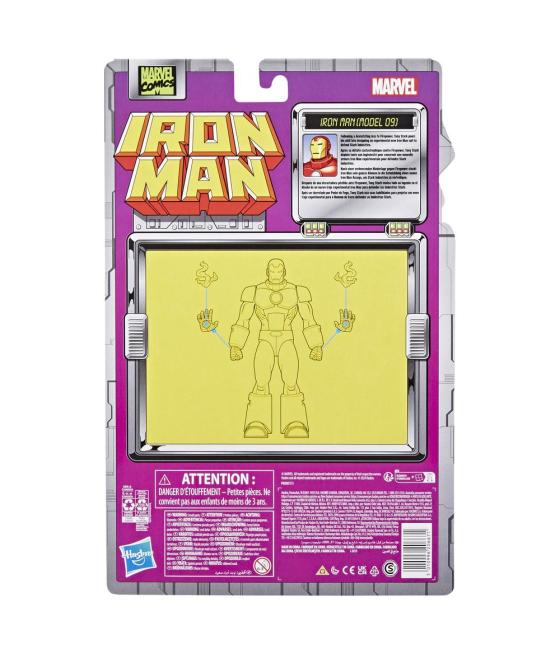 Figura hasbro marvel legends series iron man (model 09)