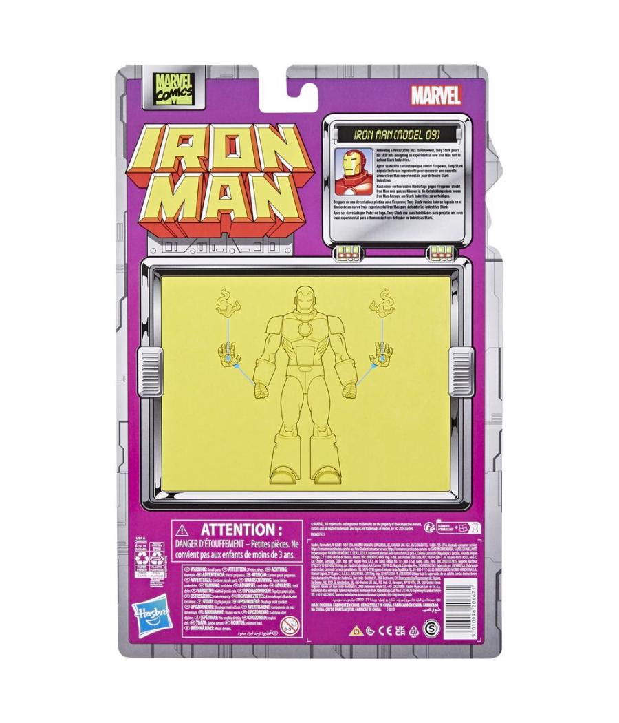 Figura hasbro marvel legends series iron man (model 09)