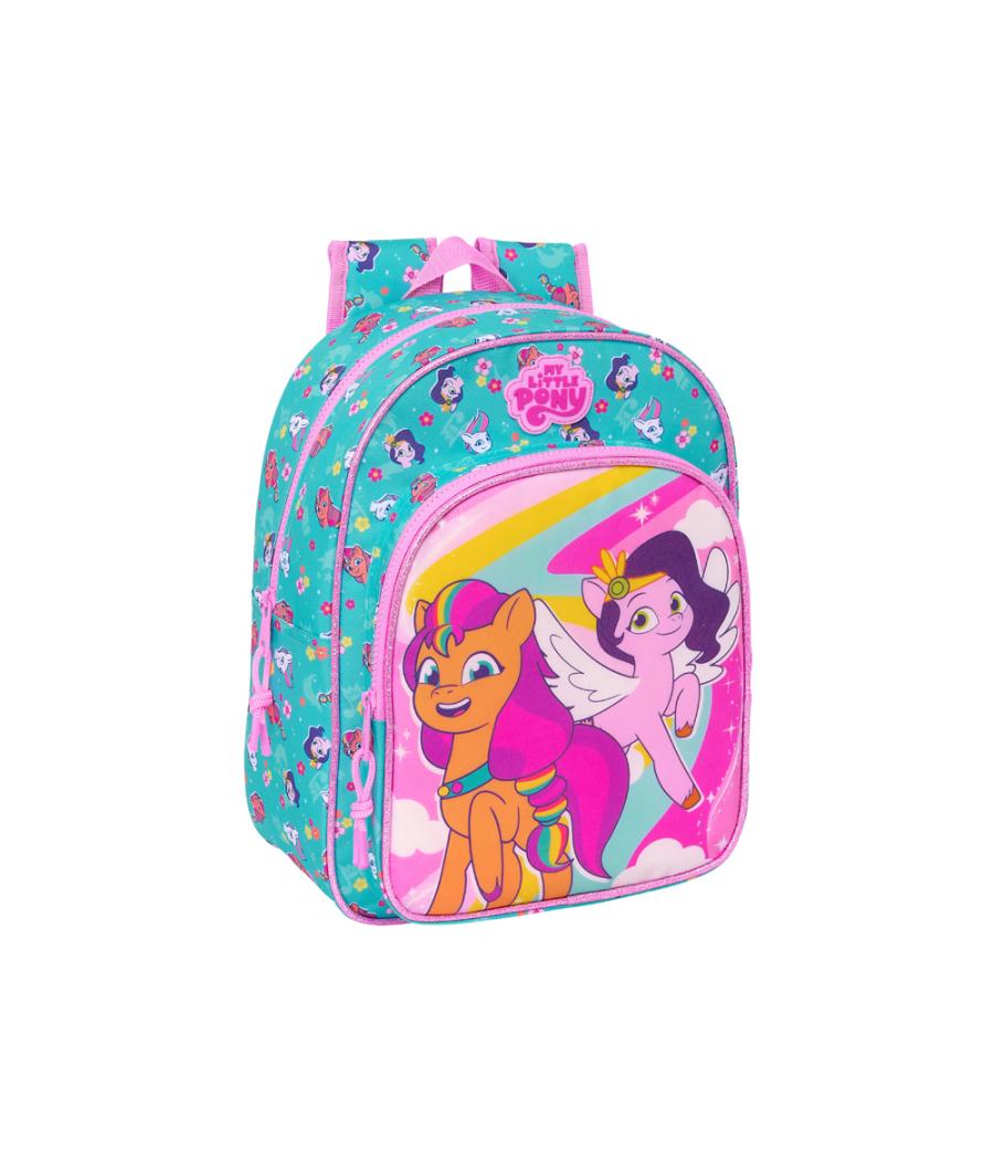 Mochila safta infantil adaptable a carro my little pony magic 340x260x110 mm
