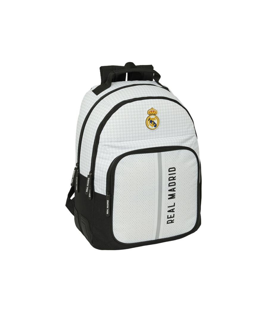 Mochila safta doble con cantóneras adaptable a carro real madrid 1 equipacion 24/25 420x320x150 mm