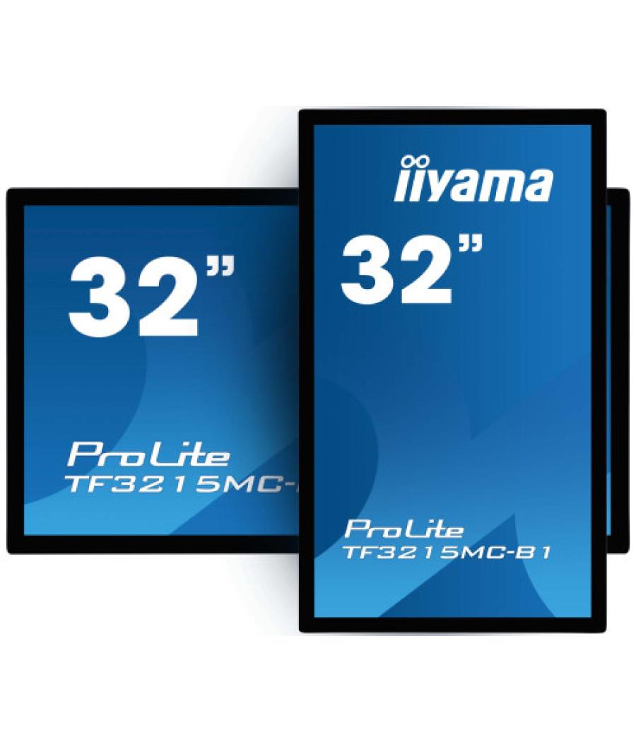 Iiyama prolite tf3215mc-b2 pantalla para pc 80 cm (31.5") 1920 x 1080 pixeles full hd led pantalla táctil quiosco negro