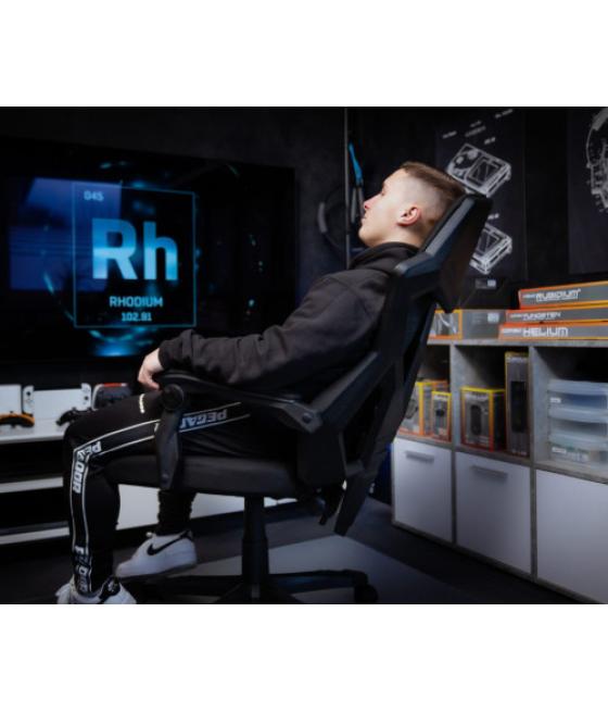 The g-lab ks-rhodium-a silla para videojuegos silla para videojuegos universal asiento acolchado negro