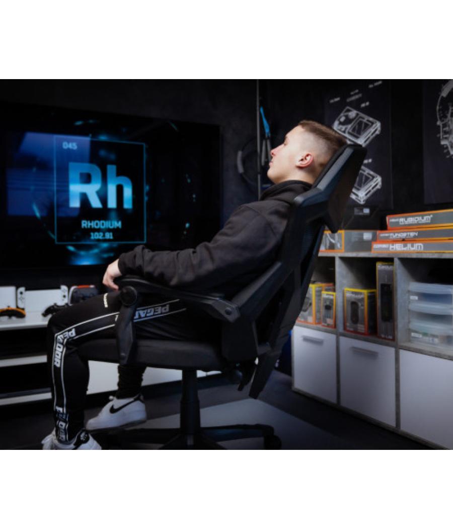 The g-lab ks-rhodium-a silla para videojuegos silla para videojuegos universal asiento acolchado negro