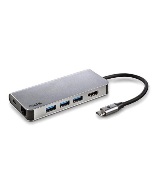 Docking usb tipo-c ngs wonderdock8/ 3xusb/ 1xusb tipo-c dp/ 1xhdmi/ 1xrj45/ 1xlector tarjetas sd