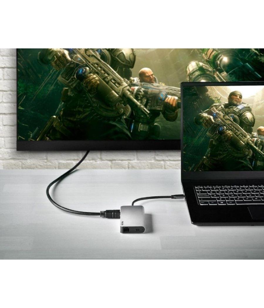 Docking usb tipo-c ngs wonderdock8/ 3xusb/ 1xusb tipo-c dp/ 1xhdmi/ 1xrj45/ 1xlector tarjetas sd