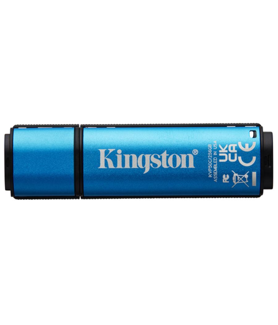 Kingston Technology IronKey Vault Privacy 50 unidad flash USB 64 GB USB Tipo C 3.2 Gen 1 (3.1 Gen 1) Negro, Azul