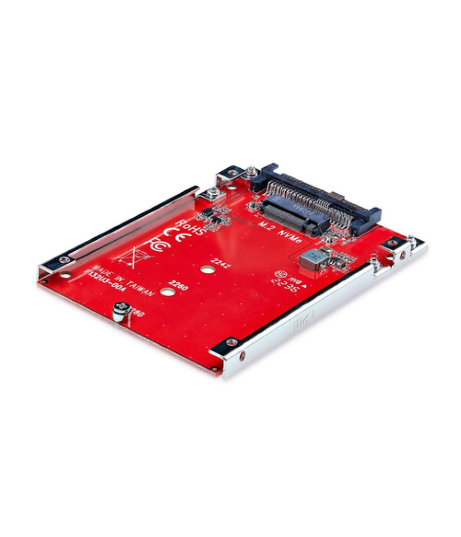 StarTech.com Adaptador M.2 a U.3 para SSDs M.2 NVMe - Conversor Adaptador de Host de Unidad M.2 PCIe a U.3 de 2,5 (SFF-TA-1001) 