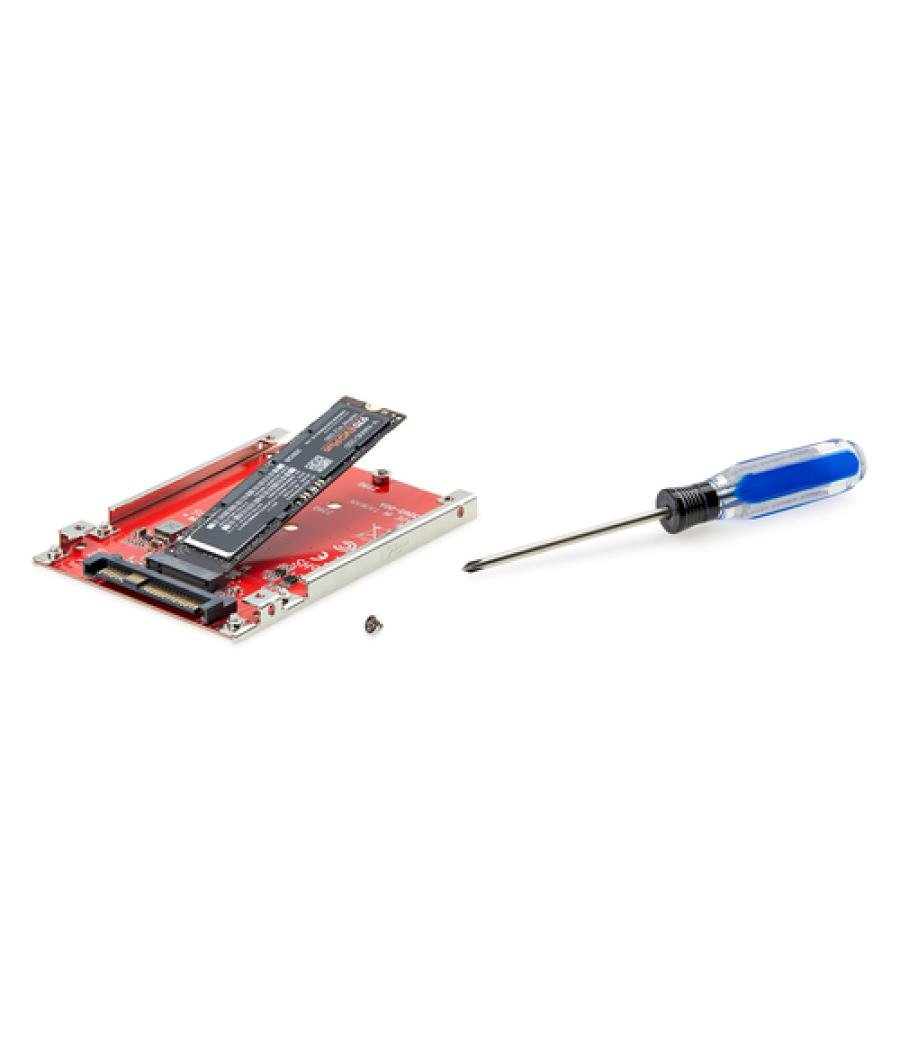 StarTech.com Adaptador M.2 a U.3 para SSDs M.2 NVMe - Conversor Adaptador de Host de Unidad M.2 PCIe a U.3 de 2,5 (SFF-TA-1001) 