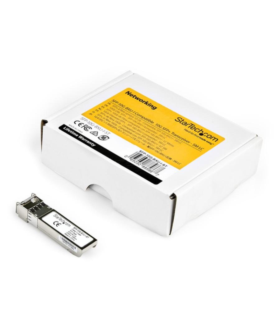 StarTech.com Módulo Transceptor SFP+ Compatible con el Modelo SFP-10G-BXU-I de de Cisco - 10GBASE-BX - Fibra BiDi Ethernet Gigab