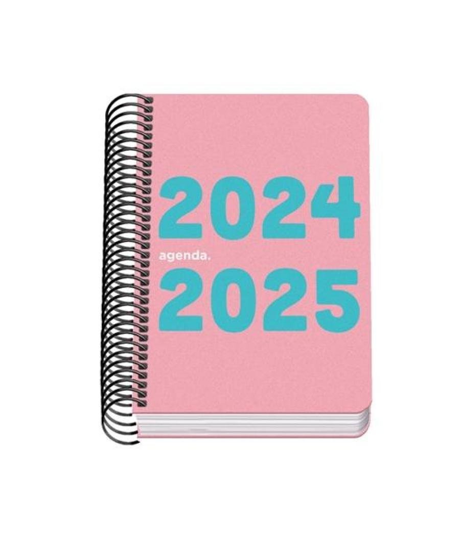 Dohe agenda escolar a6 espiral dp memory basic cubierta pp rosa 2024-2025