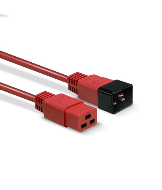 Lindy 30123 cable de transmisión Rojo 1 m C19 acoplador C20 acoplador