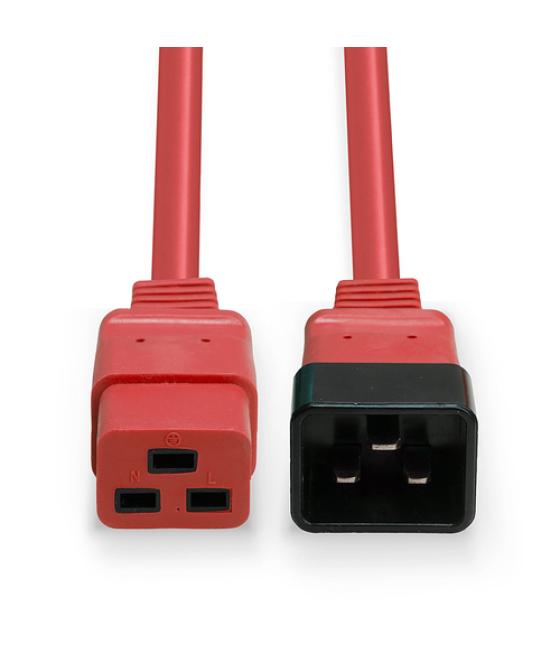 Lindy 30123 cable de transmisión Rojo 1 m C19 acoplador C20 acoplador