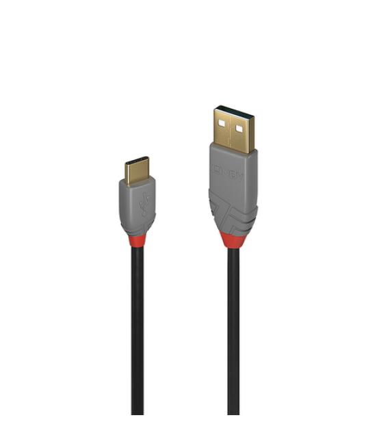 Lindy 36885 cable USB 0,5 m USB 2.0 USB A USB C Negro, Gris