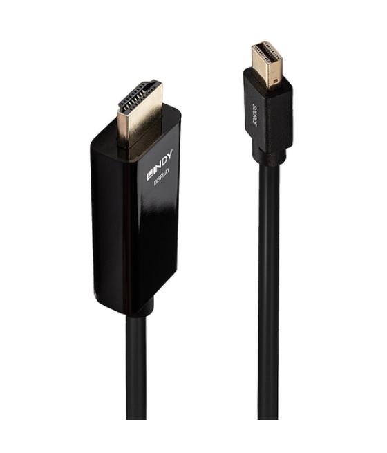 Lindy 36926 adaptador de cable de vídeo 1 m HDMI tipo A (Estándar) Mini DisplayPort Negro