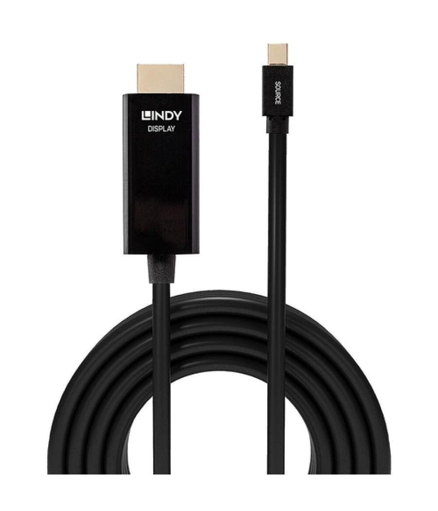 Lindy 36926 adaptador de cable de vídeo 1 m HDMI tipo A (Estándar) Mini DisplayPort Negro