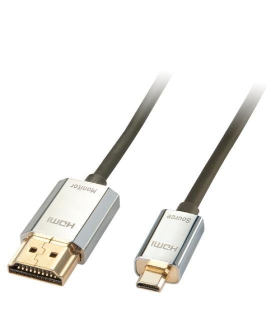 Lindy 41678 cable HDMI 3 m HDMI tipo A (Estándar) HDMI tipo D (Micro) Negro, Cromo, Oro