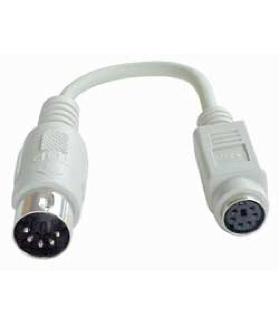 Lindy PS/2 - AT Port Adapter Cable cable ps/2 0,15 m 6-p Mini-DIN 5-p Mini-DIN Gris