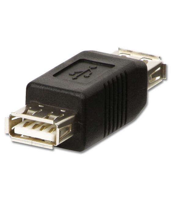 Lindy 71230 cambiador de género para cable USB A Negro