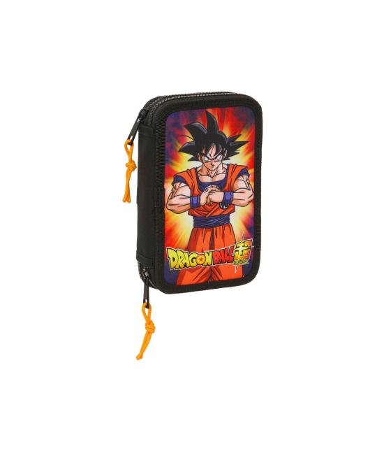 Plumier escolar safta doble cremallera 28 piezas dragon ball 40x125x195 mm