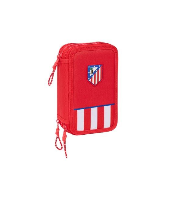 Plumier escolar safta triple 36 piezas atletico de madrid 195x125x55 mm