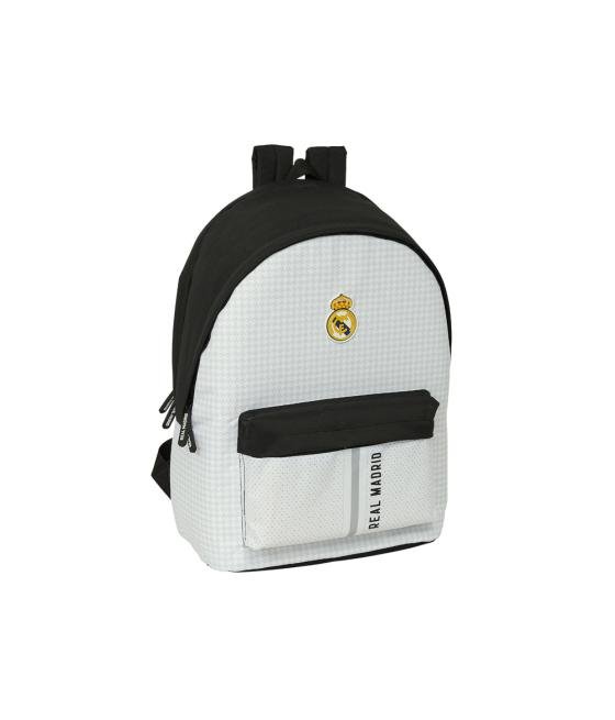 Mochila safta doble para portatil 15,6\" + usb real madrid 1 equipacion 24/25 440x310x180 mm