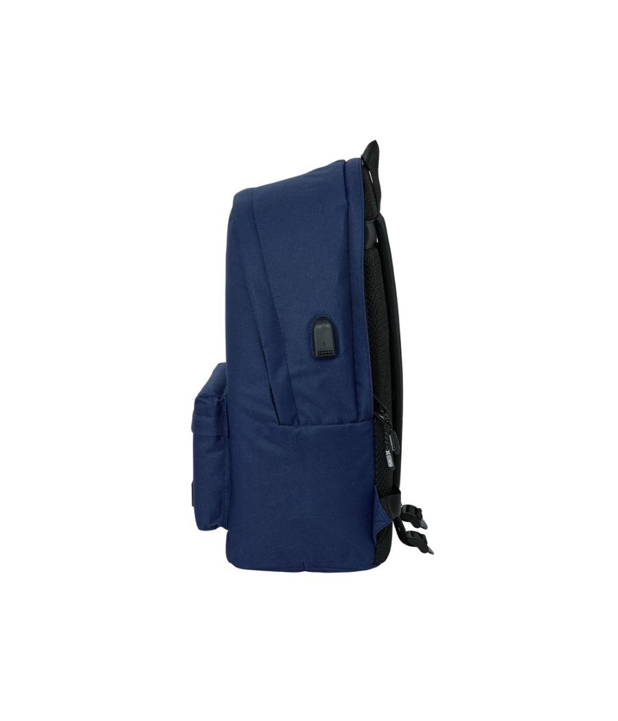 Mochila safta doble para portatil 15,6\" + usb munich basics boy 440x310x180 mm