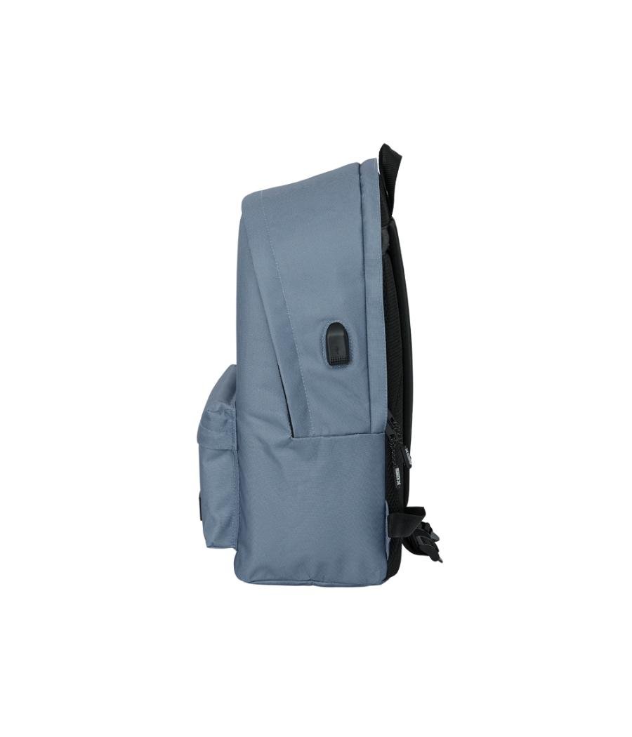 Mochila safta doble para portatil 15,6\" + usb munich basics boy 440x310x180 mm