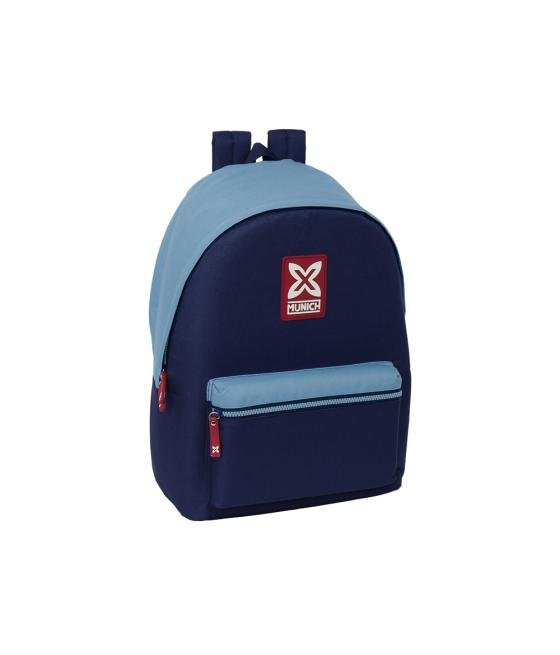 Mochila safta doble para portatil 15,6\" + usb munich royal 440x310x180 mm