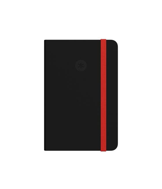 Cuaderno con gomilla antartik notes tapa dura a4 hojas puntos negro y rojo 100 hojas 80 gr fsc